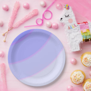 Lilac Circular Wirbel ombre Pappteller