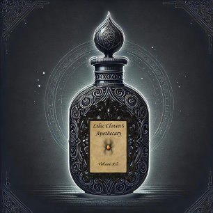 Lilac Clovens Apothekar: Vulkanasche Aufkleber