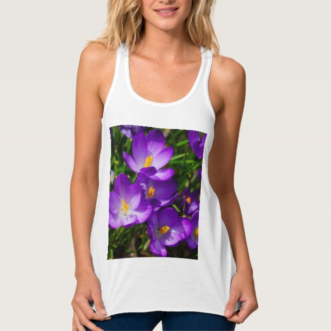 Lilac Crocuses Tank Top (Vorderseite)