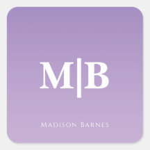 Lilac Custom Monogram Name
