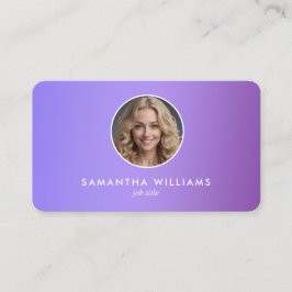 Lilac Custom QR Foto Visitenkarte