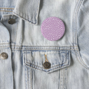 Lilac-Dalmatiner-Punkte, Dalmatiner-Punkte, gepunk Button