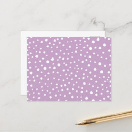 Lilac-Dalmatiner-Punkte, Dalmatiner-Punkte, gepunk Postkarte