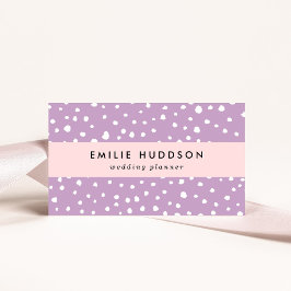 Lilac-Dalmatiner-Punkte, Dalmatiner-Punkte, gepunk Visitenkarte