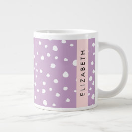 Lilac Dalmatiner Spots, Dalmatiner Punkte, Ihr Nam Jumbo-Tasse