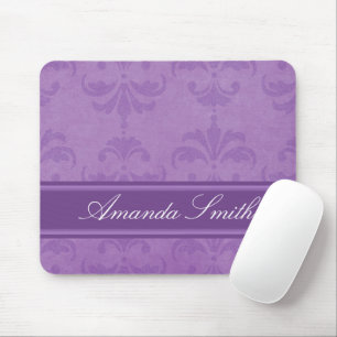 Lilac Damask Mousepad