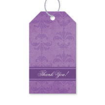 Lilac Damask Wedding Vielen Dank