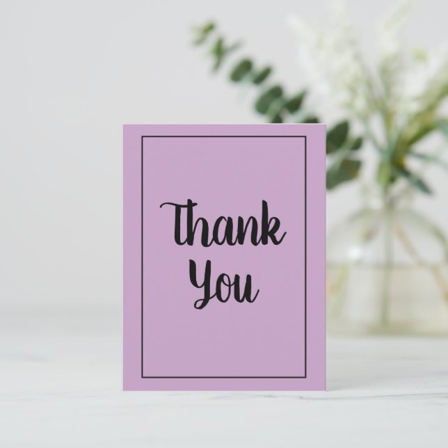 Lilac danke postkarte (Stehend Vorderseite)