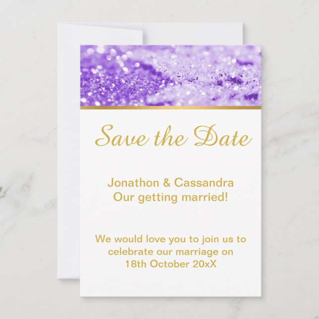 LILAC DIAMOND RIVER GOLD SAVE THE DATE (Vorderseite)