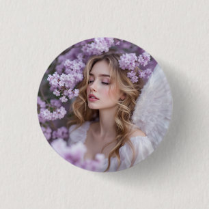 Lilac Dreams - Serene Spring Angel Button