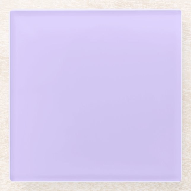 Lilac Dreams Solid Color | Klassisches Elegant Glasuntersetzer (Vorderseite)