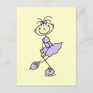 Lilac Dress Figure Skater Tshirts and Gifts Postkarte