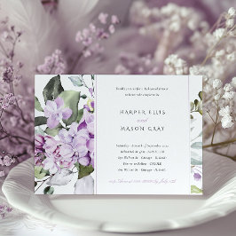 Lilac Elegance Probe Abendessen Einladung