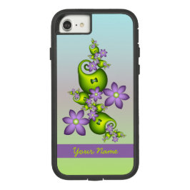 Lilac Fantasy Blume Grüne Formen Fraktal Name Case-Mate iPhone Hülle