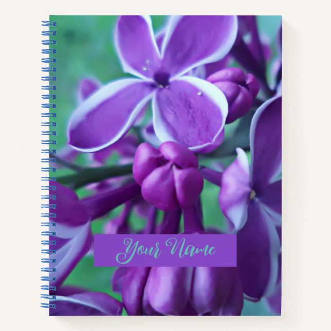 Lilac Farbvielfalt Notizbuch (Vorderseite)