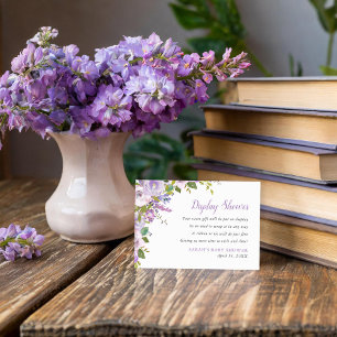 Lilac Floral Display Showdusche ohne Geschenk Wrap Begleitkarte
