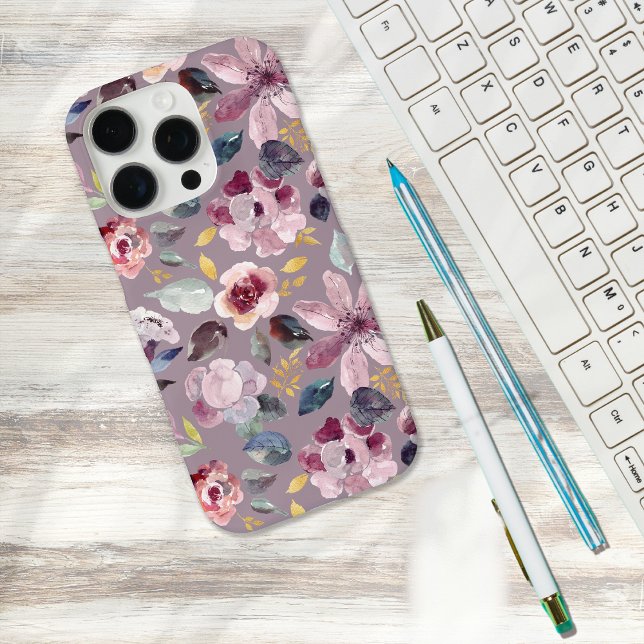 Lilac Floral Pattern  Case-Mate iPhone Hülle (Von Creator hochgeladen)
