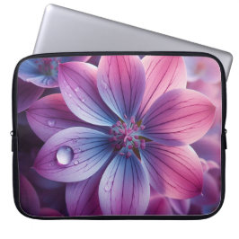Lilac Floral Pink und Lila Laptopschutzhülle