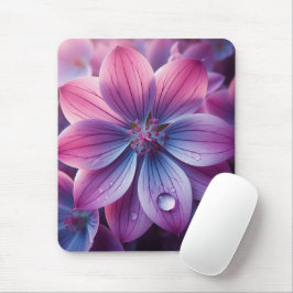 Lilac Floral Pink und Lila Mousepad