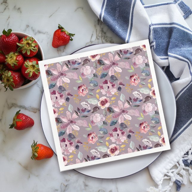 Lilac Floral Serviette (Von Creator hochgeladen)