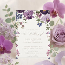 Lilac Floral Vintage Wedding