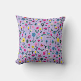 Lilac Flower Garden Cushion Kissen Kissen