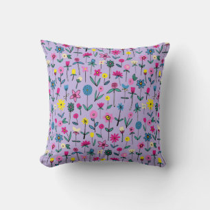 Lilac Flower Garden Cushion Kissen Kissen