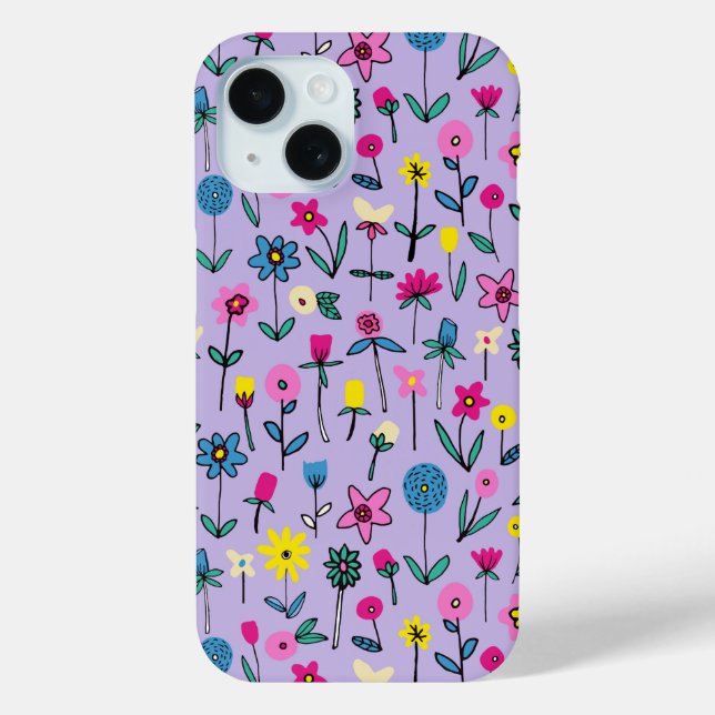 Lilac Flower Garden iPhone Case (Rückseite)