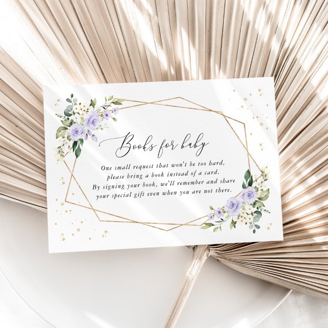 Lilac Flowers, White Flowers, Boho, Books For Baby Begleitkarte (Von Creator hochgeladen)