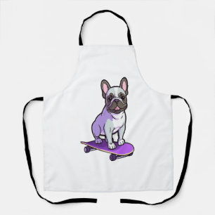 Lilac French Bulldog 3 Schürze