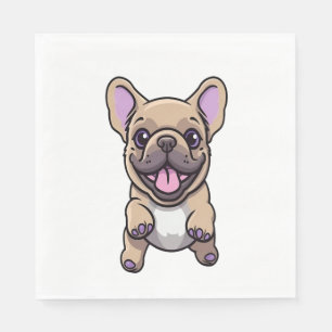 Lilac French Bulldog 9 Serviette
