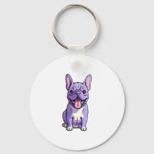 Lilac French Bulldog Schlüsselanhänger
