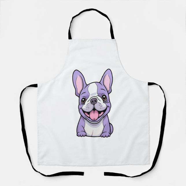 Lilac French Bulldog Schürze (Vorderseite)