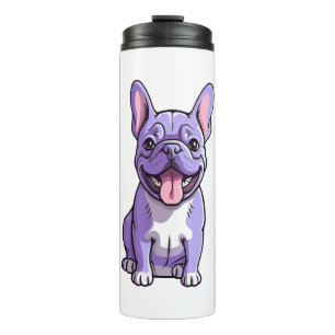 Lilac French Bulldog Thermosbecher