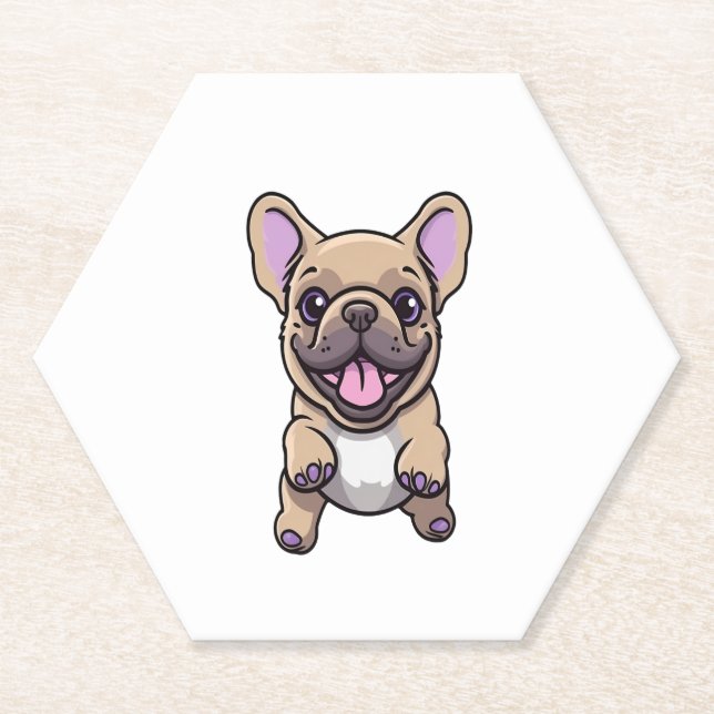 Lilac French Bulldog Untersetzer (Vorderseite)