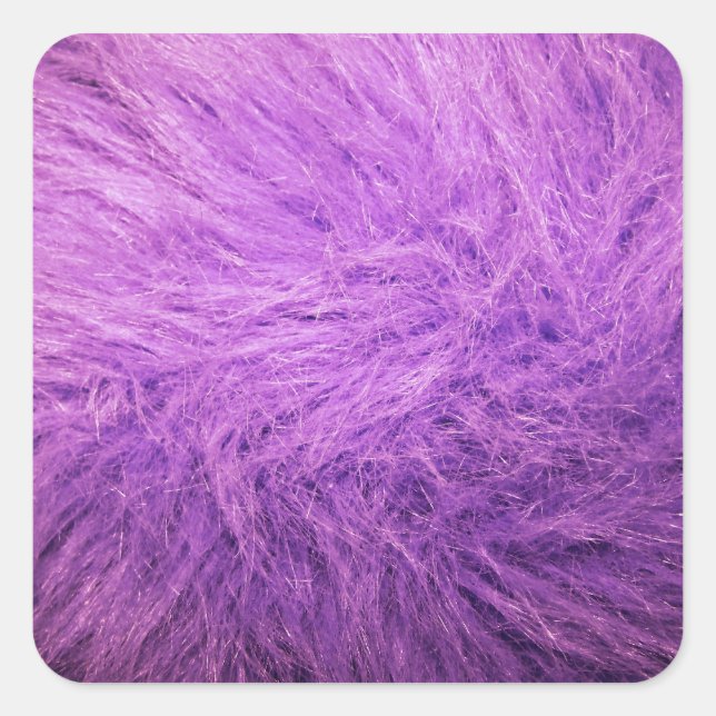 Lilac Fur Quadratischer Aufkleber (Vorderseite)