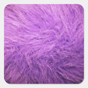 Lilac Fur Quadratischer Aufkleber