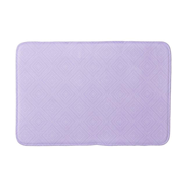 Lilac Geometric Diamond Stylish Badematte (Vorderseite)