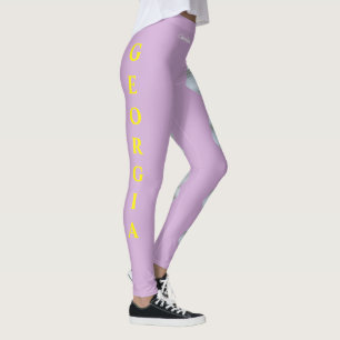Lilac Georgia Staat Blume Cherokee Rose Leggings