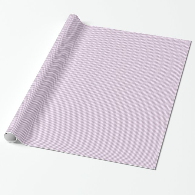 Lilac Gingham Geschenkpapier (Ungerollt)
