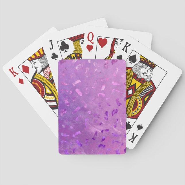 Lilac Glitzer Spielkarten (Rückseite)