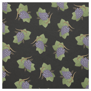 Lilac Grapes Pattern Stoff
