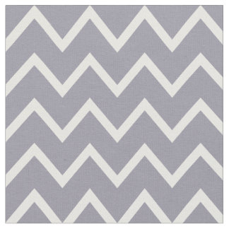 Lilac Grau & Weiß Zickzack Stoff