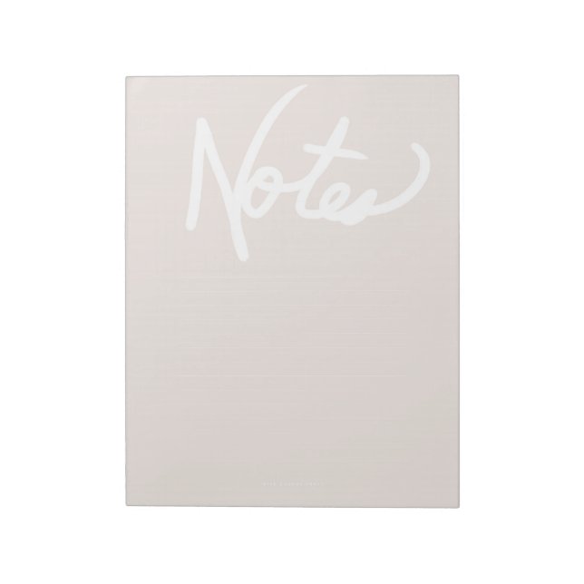 Lilac Gray Notepad (Lined) Notizblock (Rotiert)