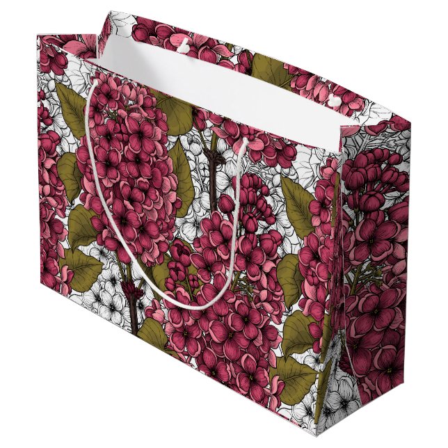 Lilac Große Geschenktüte (Rückseite Schrägansicht)