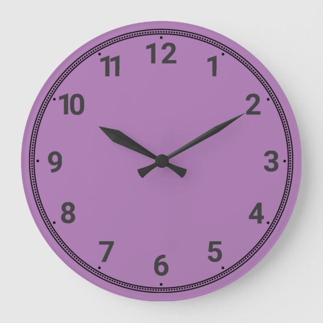 Lilac Große Wanduhr (Vorderseite)
