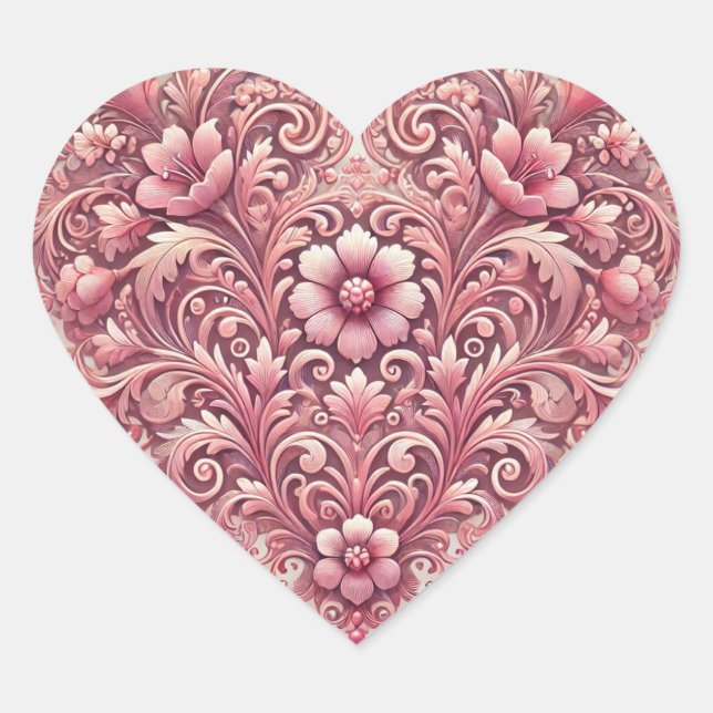 Lilac Heart Herz-Aufkleber (Vorderseite)