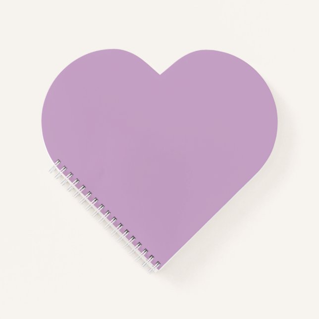 Lilac Heart Shaped Notebook Notizbuch (Vorderseite)