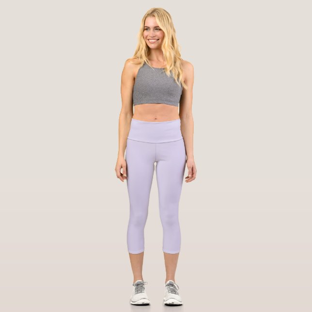 Lilac High Waisted Yoga Capris (Vorderseite)