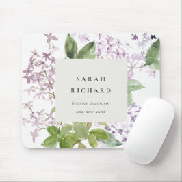 Lilac Hütte Garden Mousepad